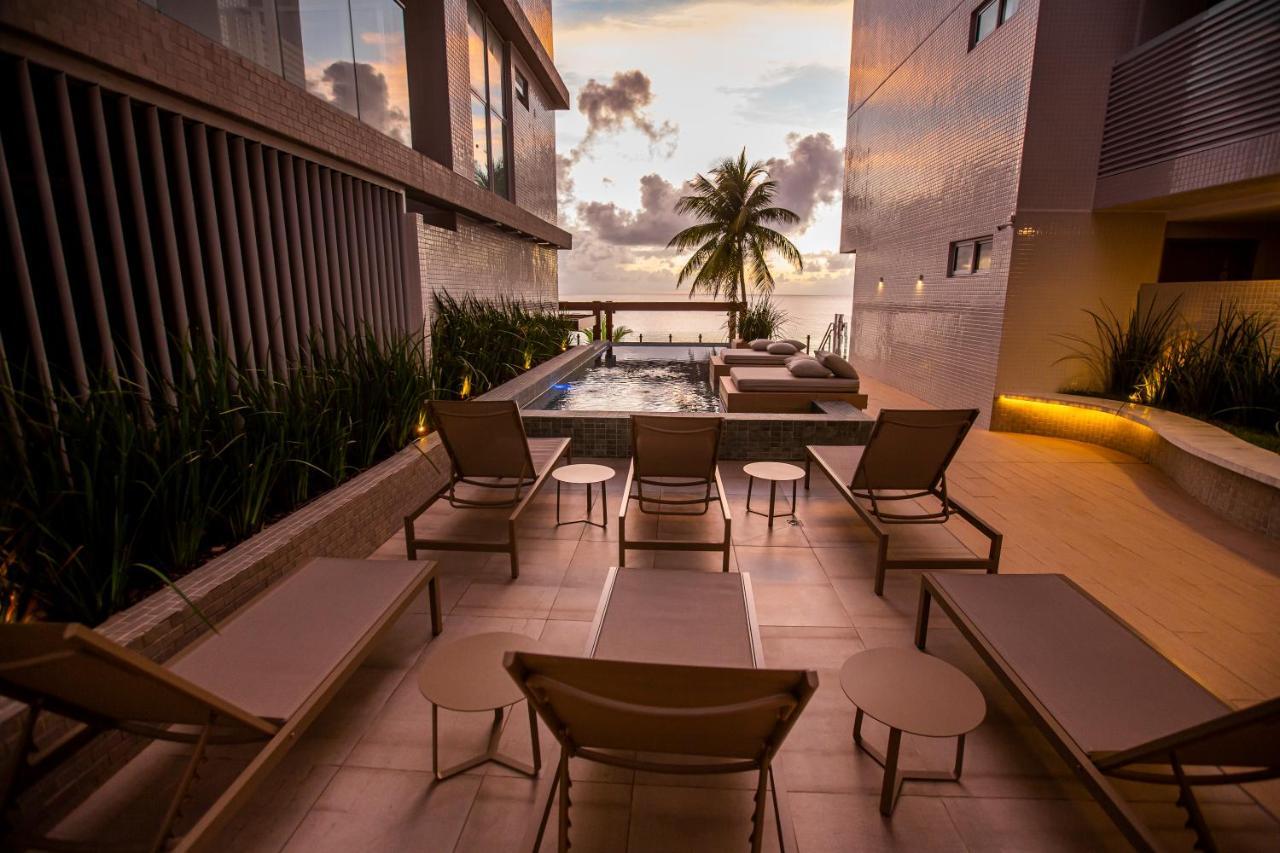 Apartamento Com Jacuzzi Na Beira Mar De Joao Pessoa No Branco Haus Екстер'єр фото