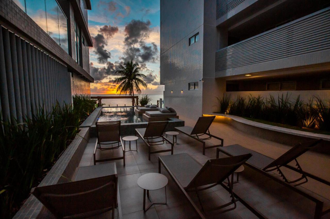 Apartamento Com Jacuzzi Na Beira Mar De Joao Pessoa No Branco Haus Екстер'єр фото